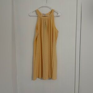 Aimage Yellow Sleeveless Dress